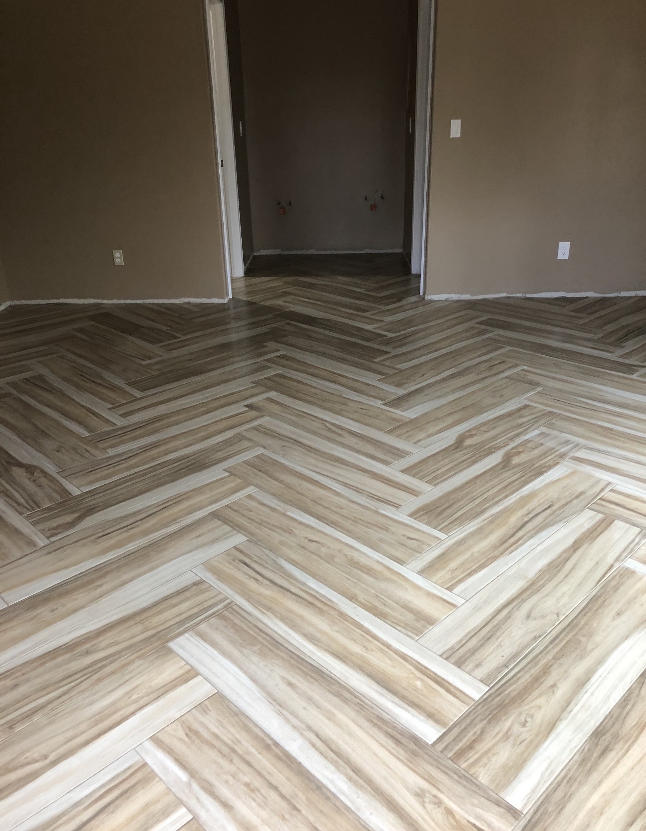 Herringbone Wood-Look Flooring