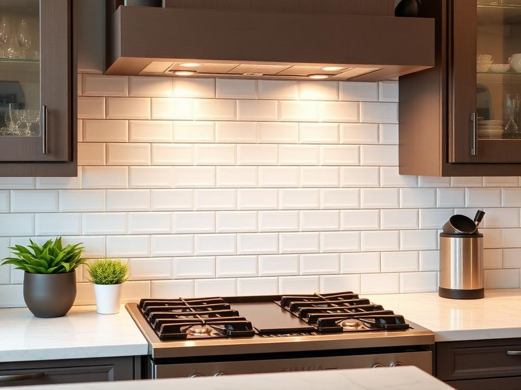Kitchen backsplash tile installation