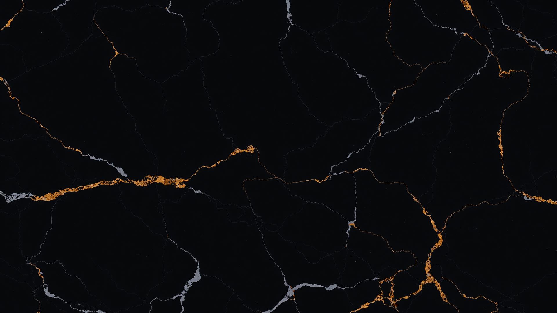 Black marble with gold veining